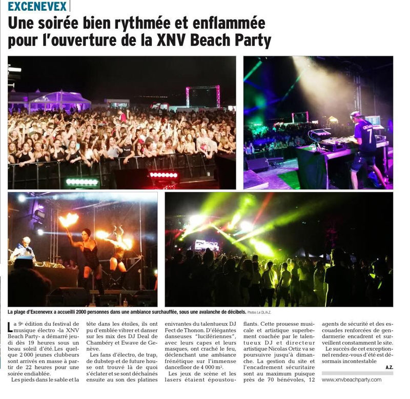 Le Dauphiné Libéré, juillet 2018 : XNV